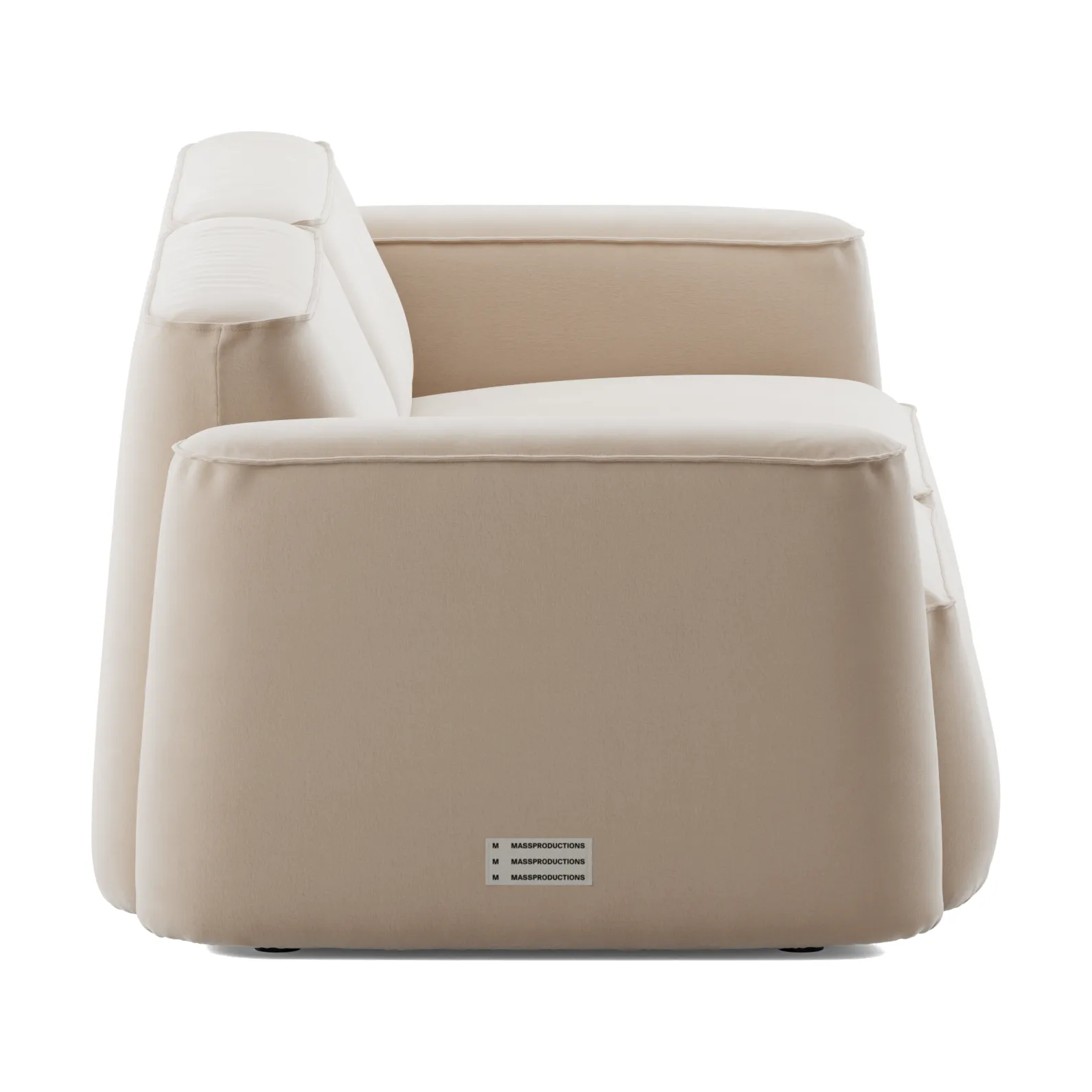 Patch 2,5-seters sofa, Atlantis 52 Alabaster Massproductions