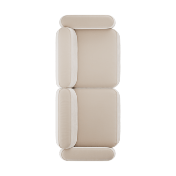 Patch 2,5-seters sofa - Atlantis 52 Alabaster - Massproductions