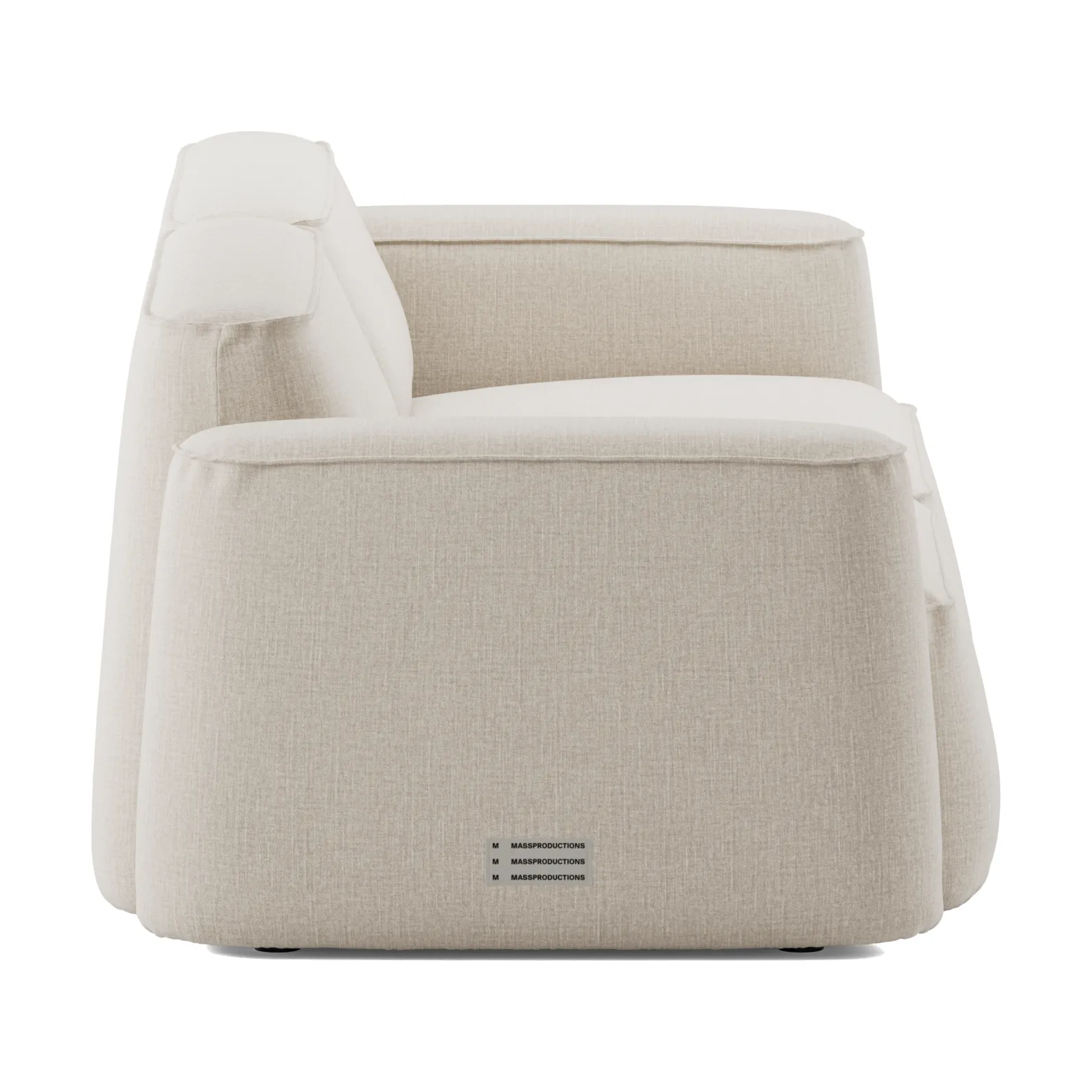 Patch 2,5-seters sofa, Linara 05 Porridge Massproductions