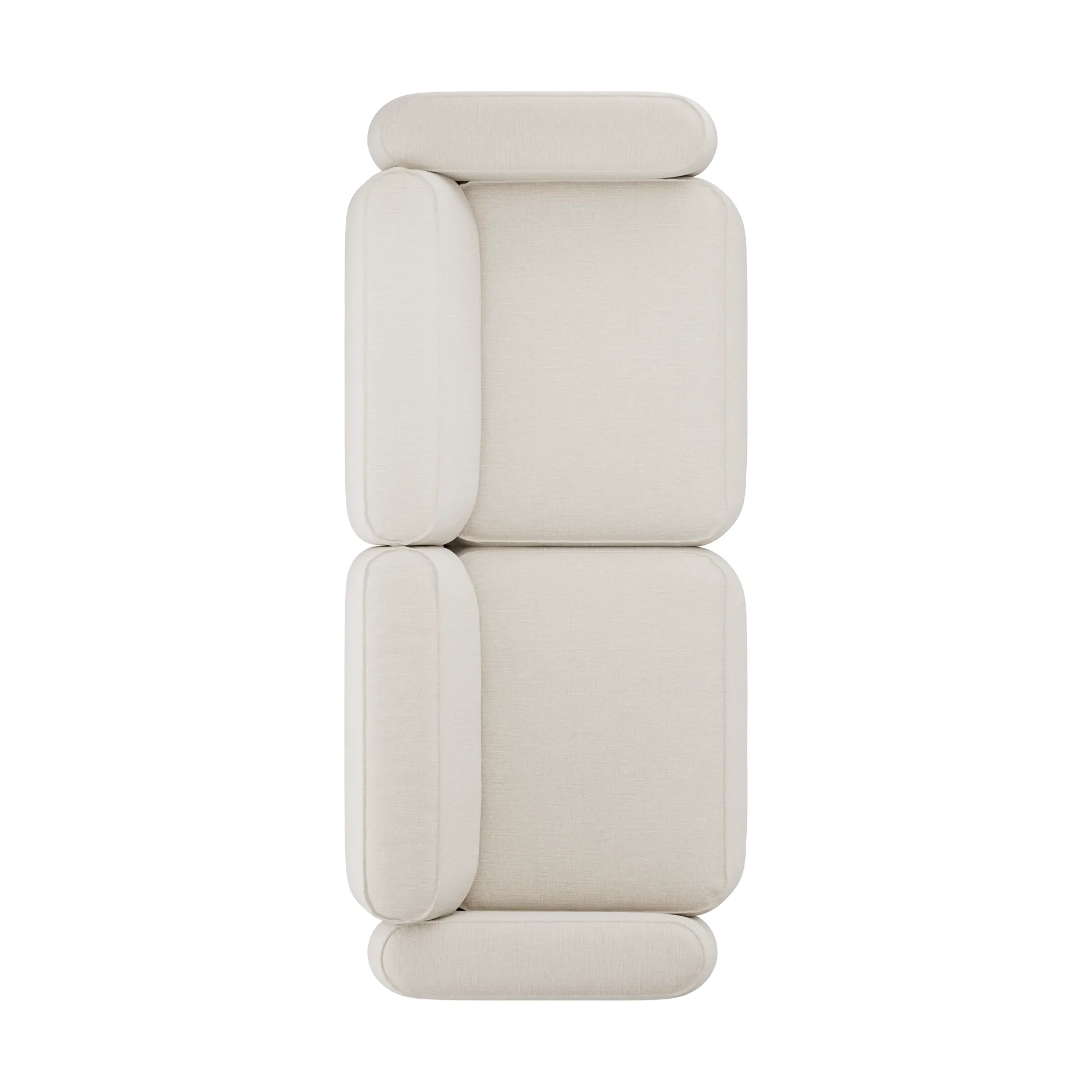 Patch 2,5-seters sofa, Linara 05 Porridge Massproductions