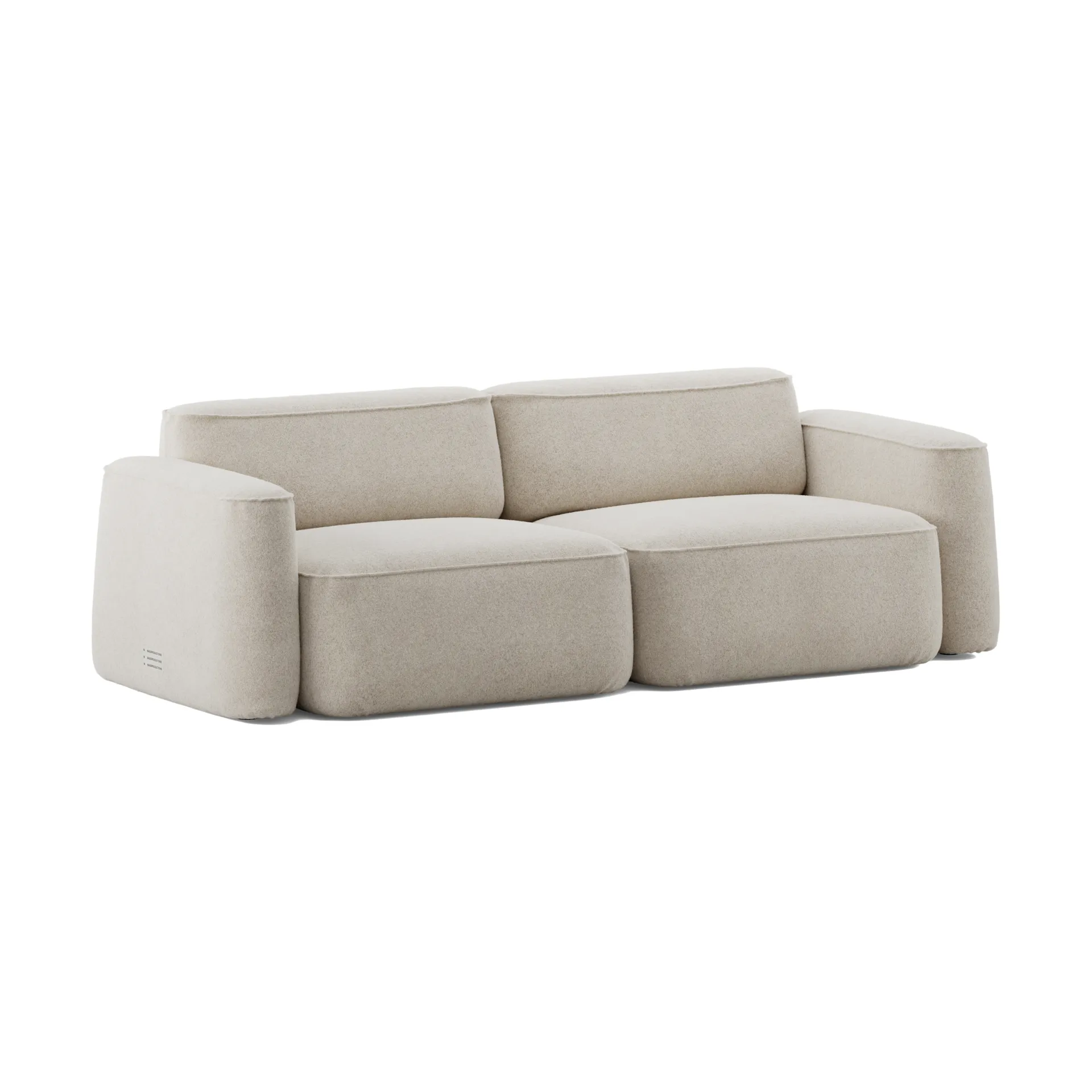 Patch 2,5-seters sofa, Spiral 21 Chalk Massproductions