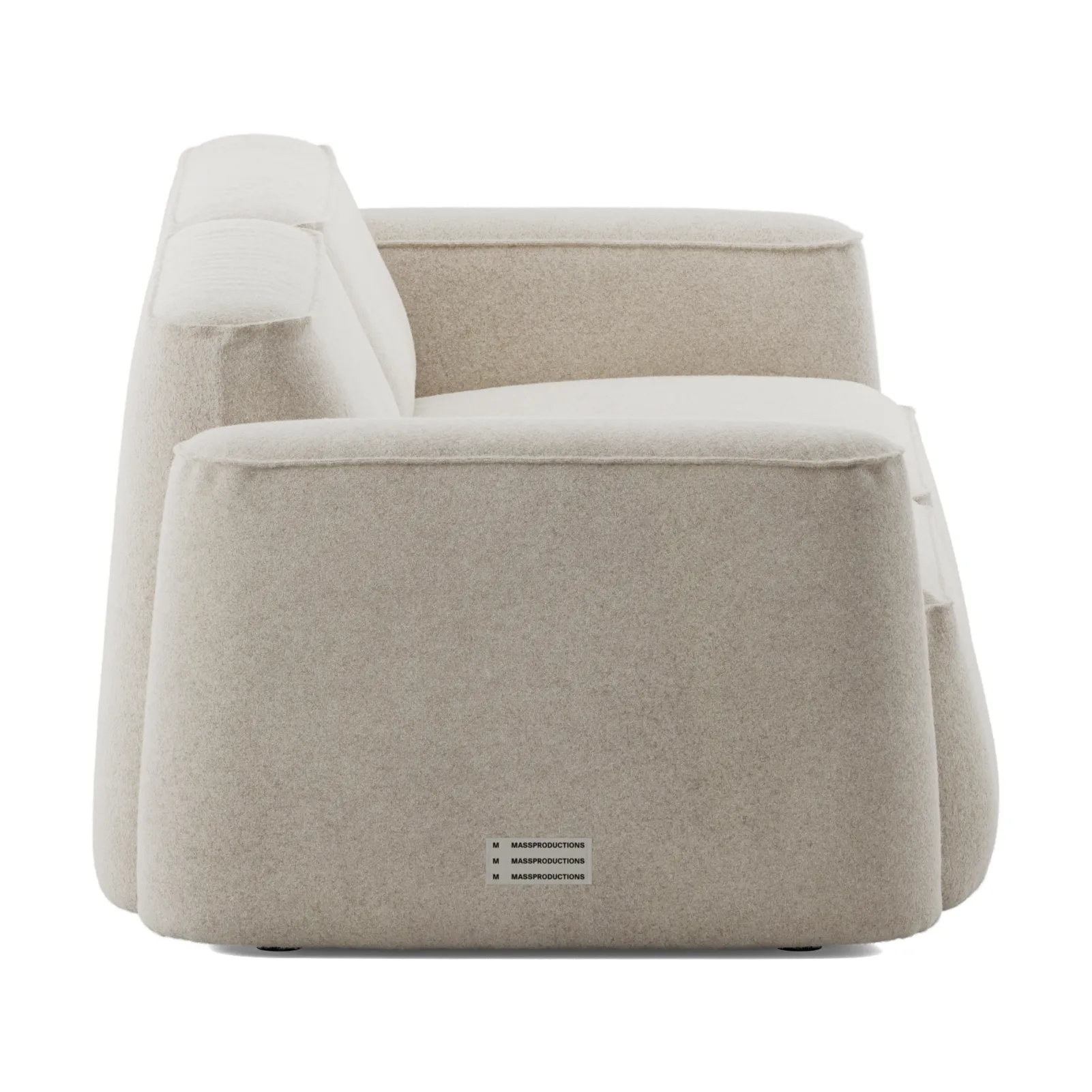 Patch 2,5-seters sofa, Spiral 21 Chalk Massproductions