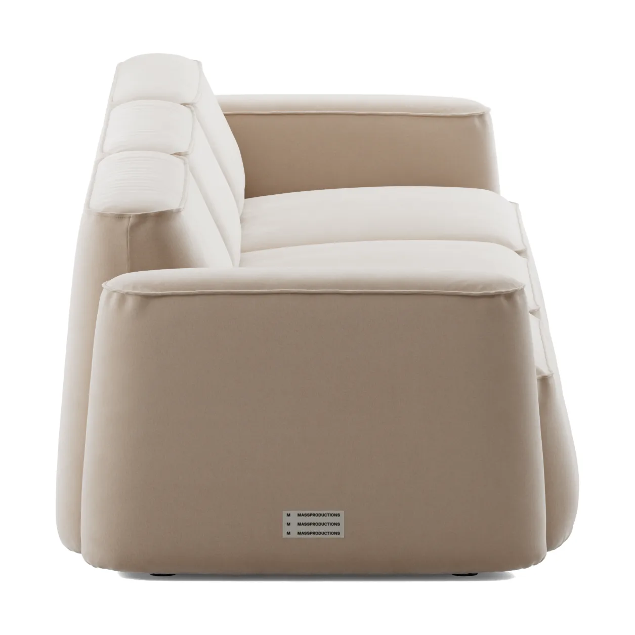 Patch 3-seters sofa, Atlantis 52 Alabaster Massproductions