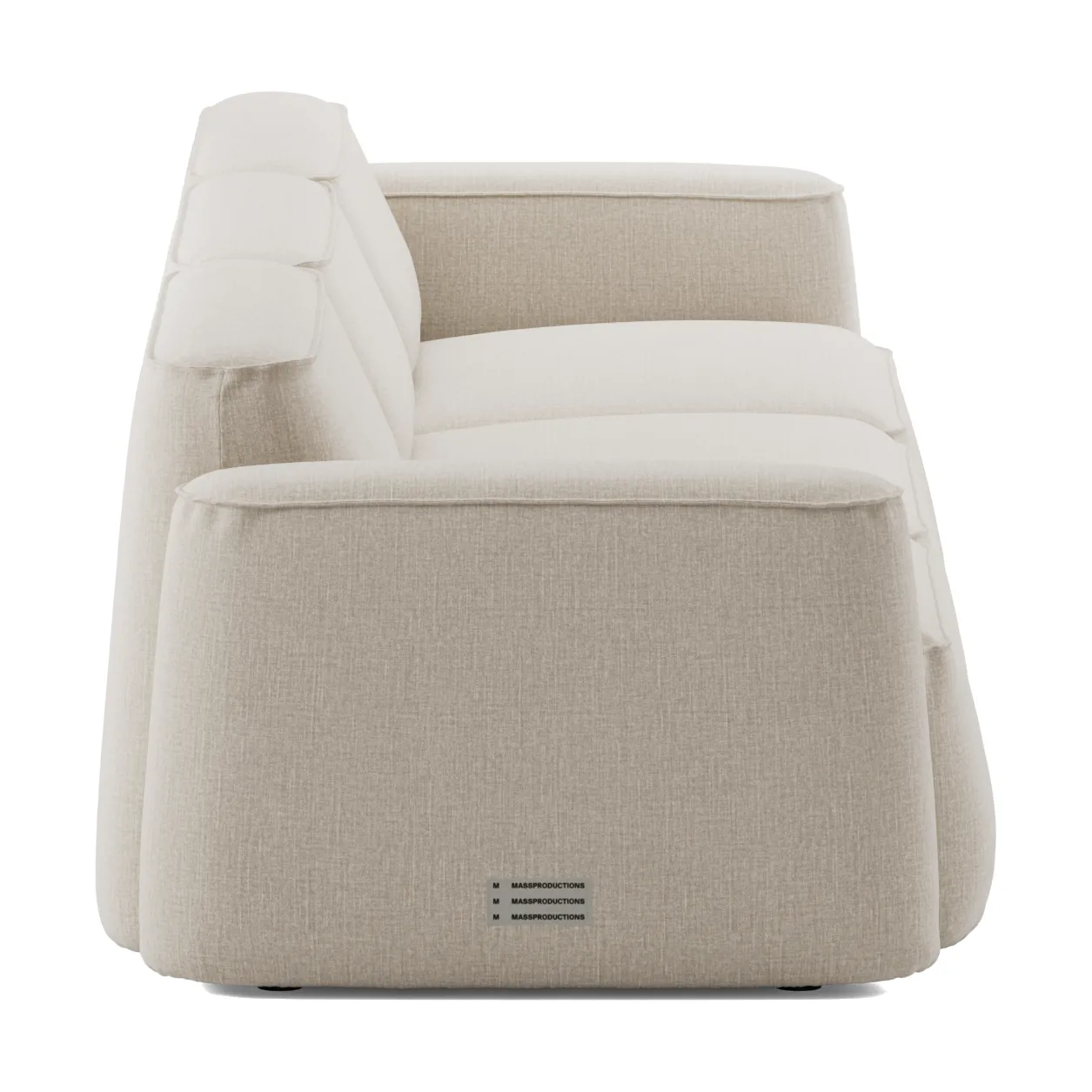 Patch 3-seters sofa, Linara 05 Porridge Massproductions