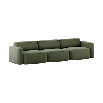 Patch 3-seters sofa - Linara 100 Tarragon - Massproductions