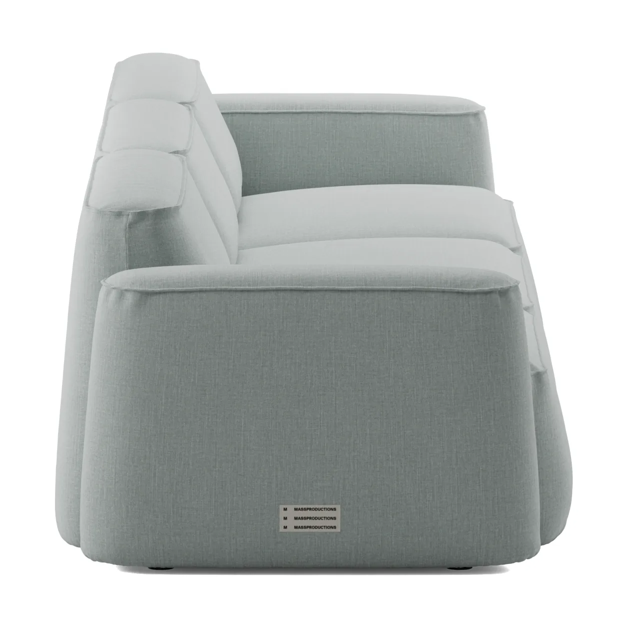 Patch 3-seters sofa, Linara 253 Swedish Grey Massproductions