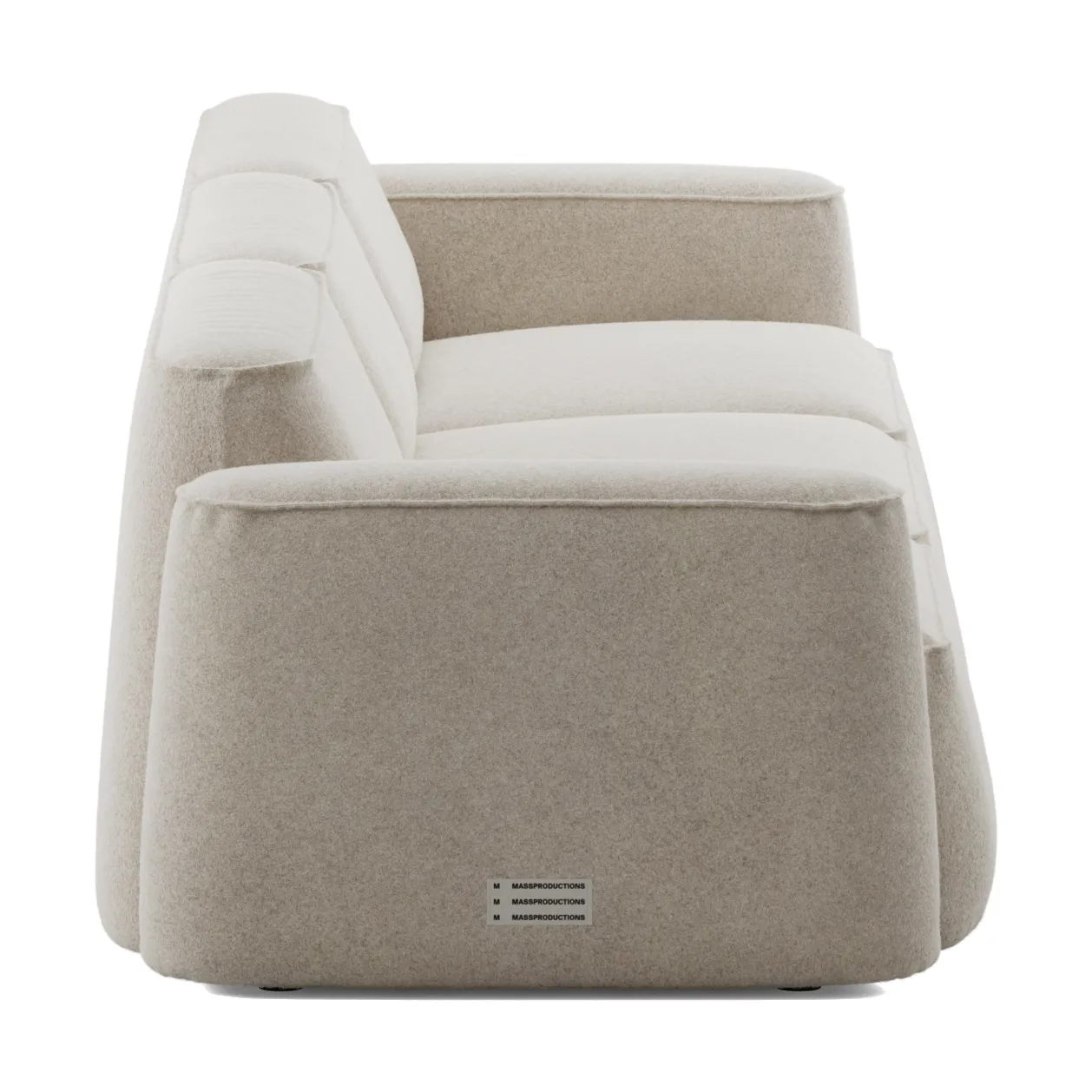 Patch 3-seters sofa, Spiral 21 Chalk Massproductions