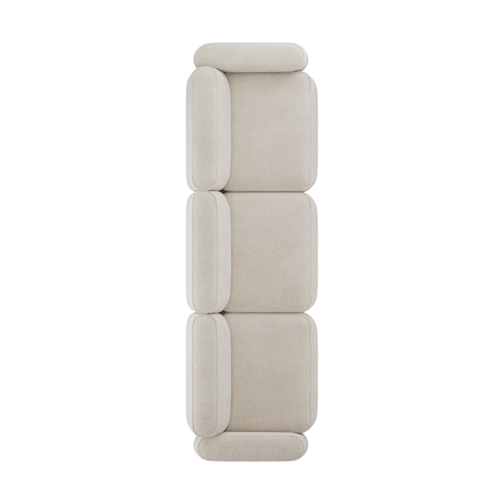 Patch 3-seters sofa, Spiral 21 Chalk Massproductions