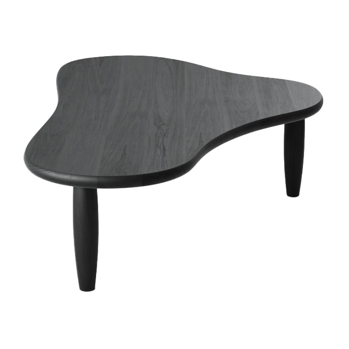 Massproductions Puddle bord Svartbeiset ask | Skandinavisk Design | Sofabord | Svart