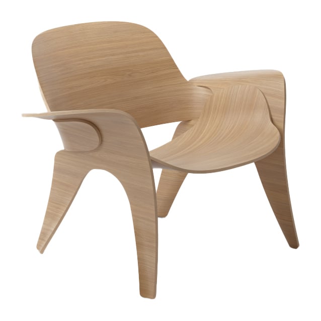 Massproductions Rose stol Eik | Skandinavisk Design | Lenestoler & Fotskamler | Beige