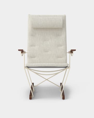 Spark Lounge Chair, ivory-valnøttbeiset bøk - Romo Ruskin Quill 7757/10 - Massproductions