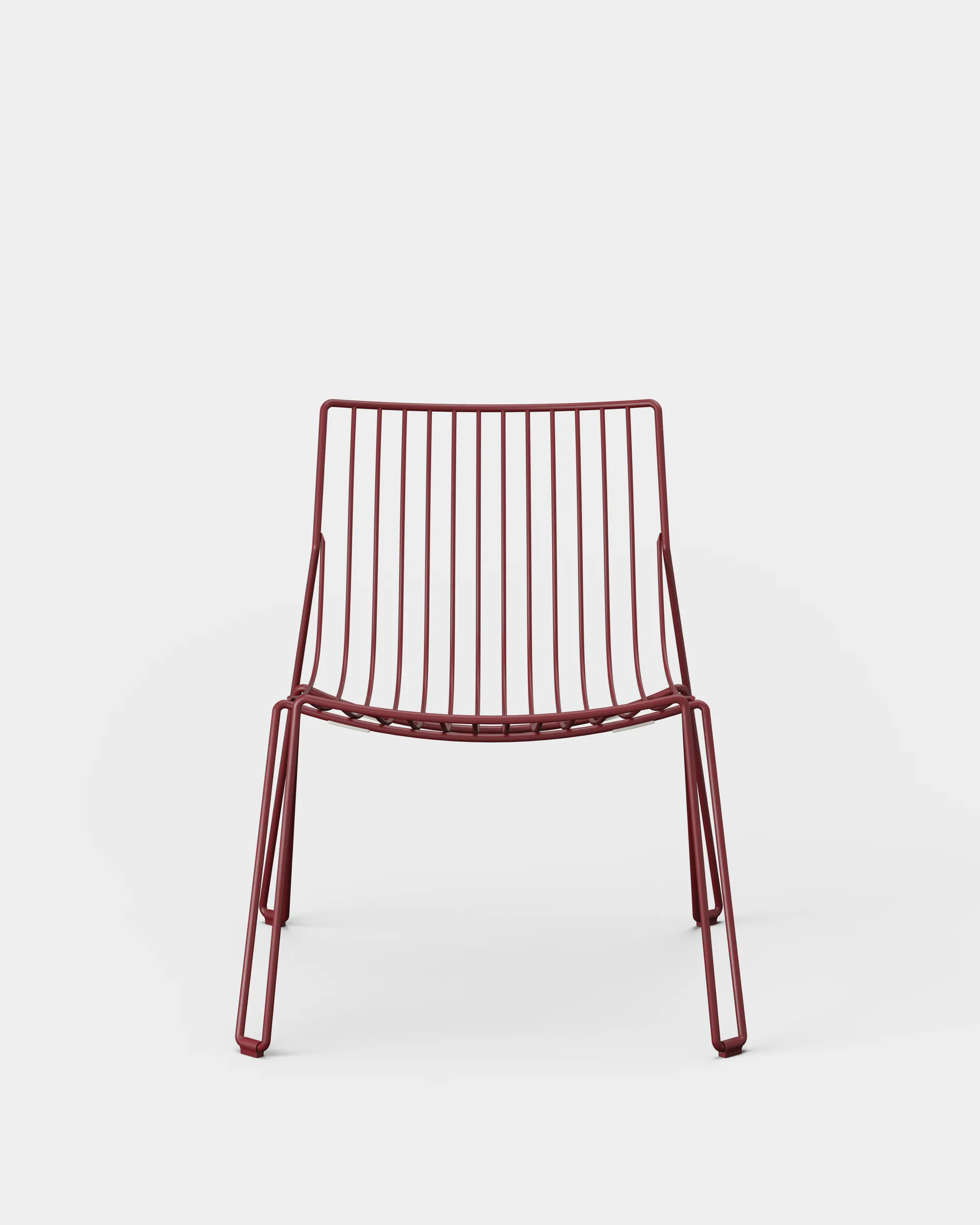 Tio easy chair loungestol, Wine Red Massproductions