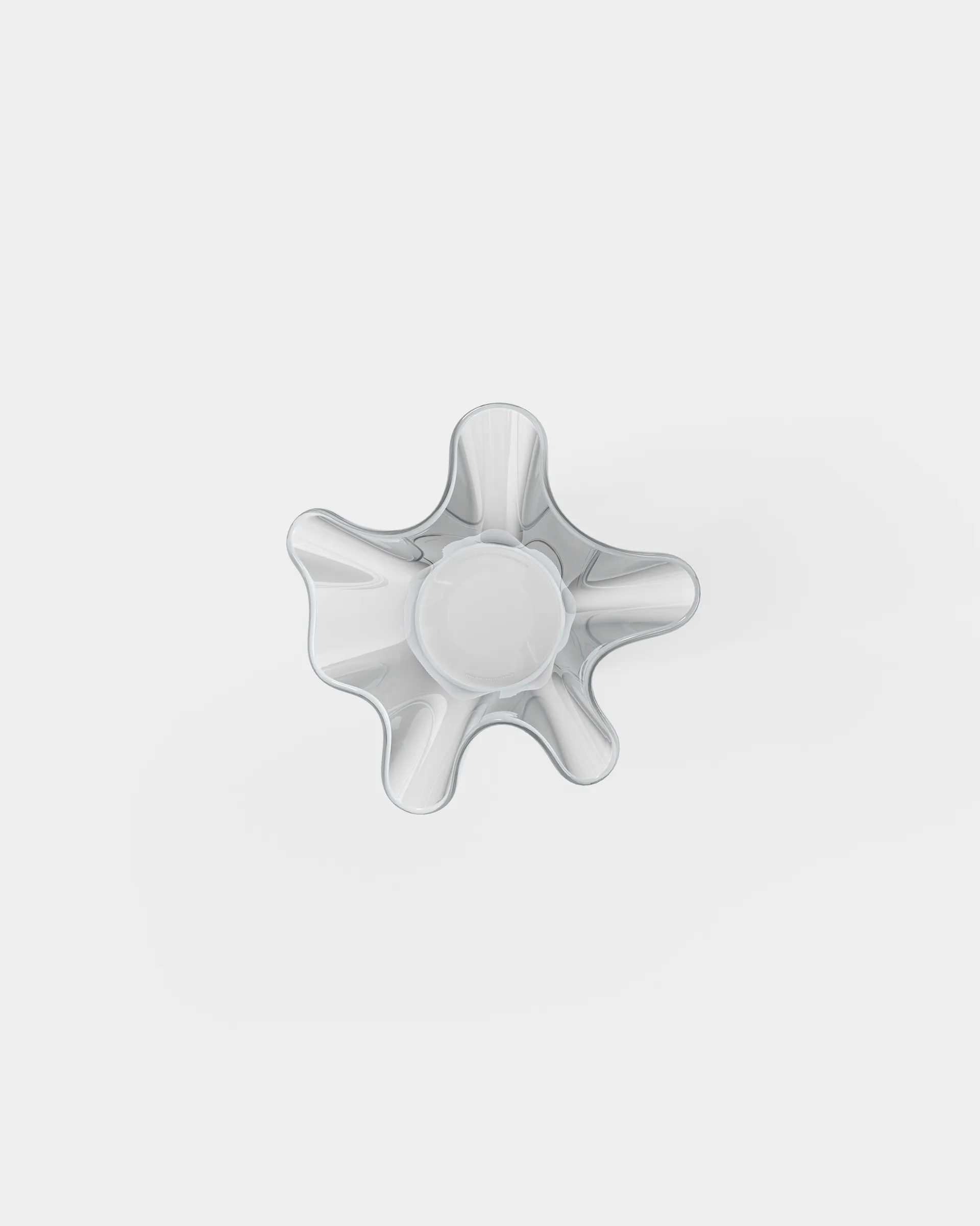 Trippy vase, Klart glass Massproductions