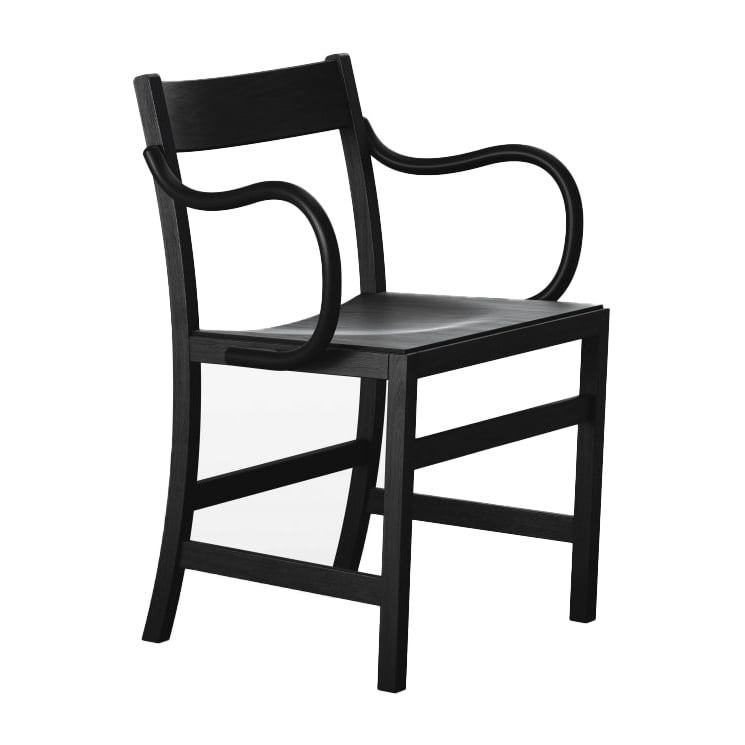 Massproductions Waiter XL lenestol Svartbeiset bk | Skandinavisk Design | Lenestoler & Fotskamler | Svart
