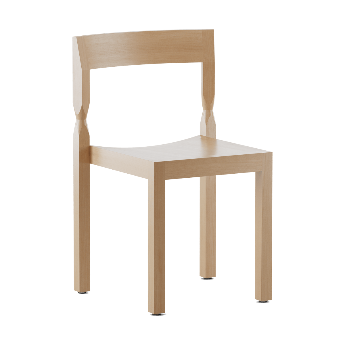 Massproductions Woodwerk stol Natural beech