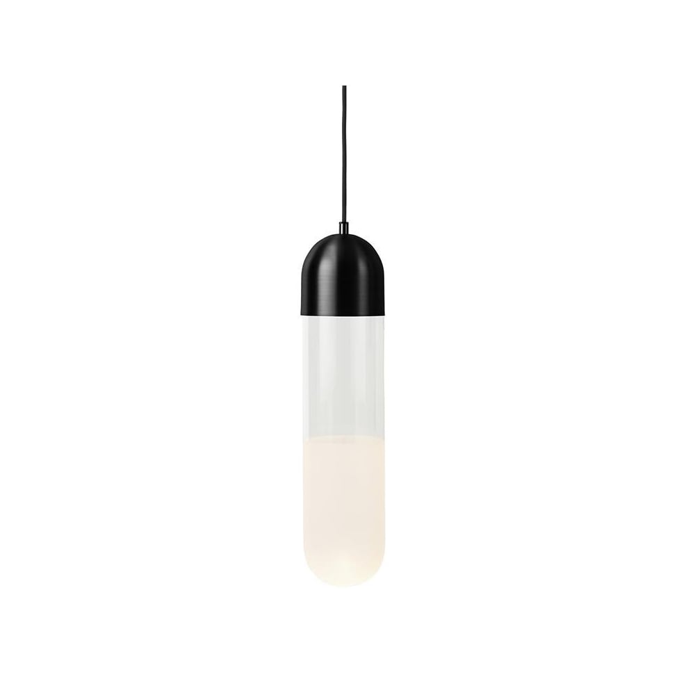 Bilde av Mater Firefly takpendel Black glass/sandblåst glasskjerm