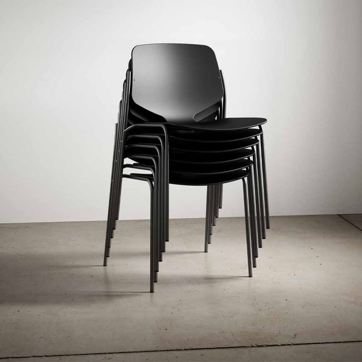 Nova Sea stol - Black, sort stålstativ - Mater