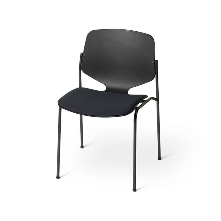 Nova Sea stol - Stoff cura 60111 black, sort stålstativ - Mater