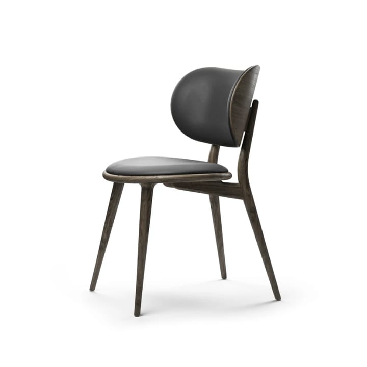 The Dining Chair stol - skinn svart, sirka grey eikestativ - Mater