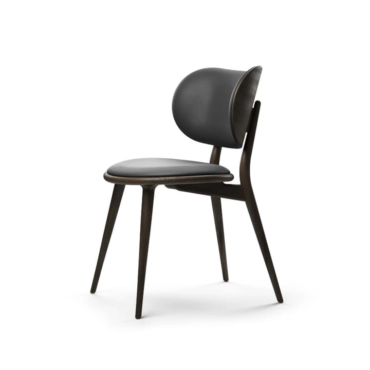 The Dining Chair stol - skinn svart, svartbeiset bøk - Mater