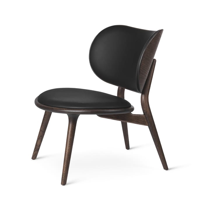 The Lounge Chair loungestol - skinn black, sirka grey stativ - Mater