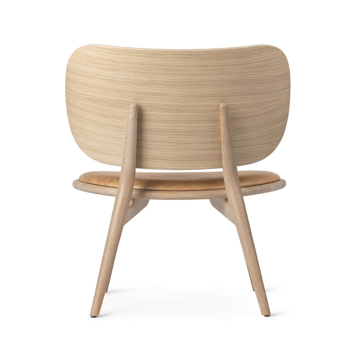 The Lounge Chair loungestol, skinn natural, matt lakkert eikestativ Mater