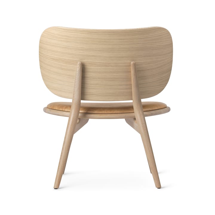 The Lounge Chair loungestol - skinn natural, matt lakkert eikestativ - Mater