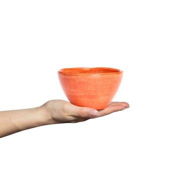 Basic organic skål 12 cm - Orange - Mateus