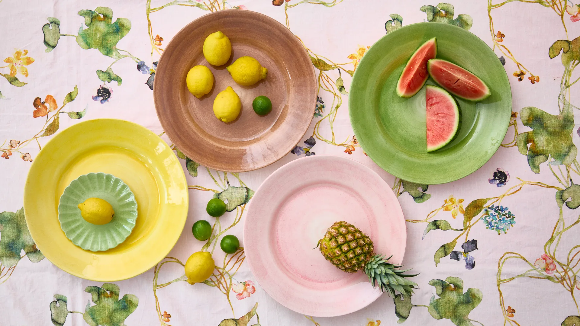 Basic serveringsfat Ø41 cm, Gul Mateus