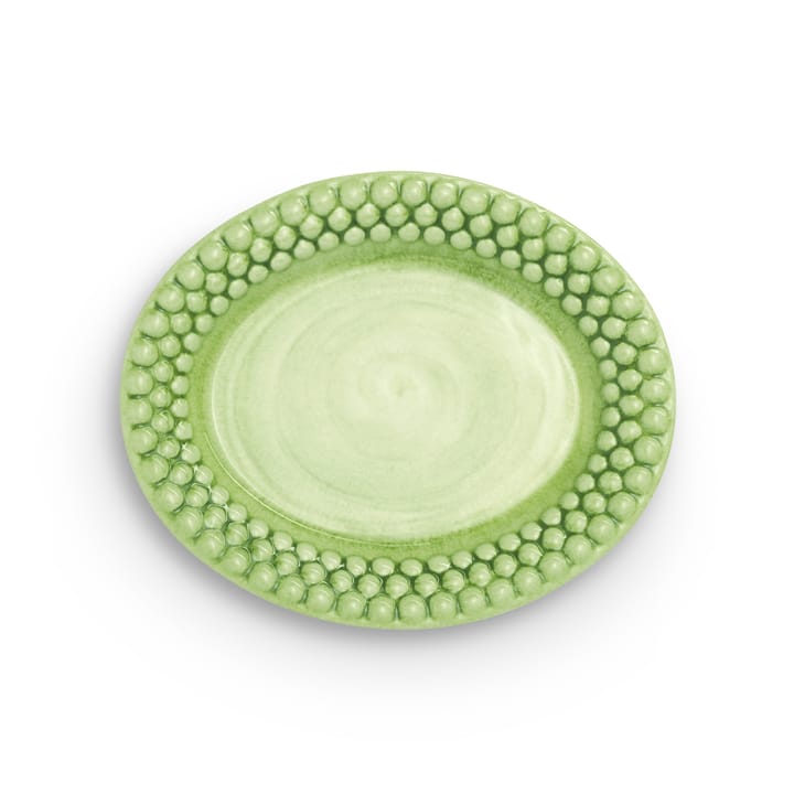 Bubbles oval tallerken 20 cm - Grønn - Mateus