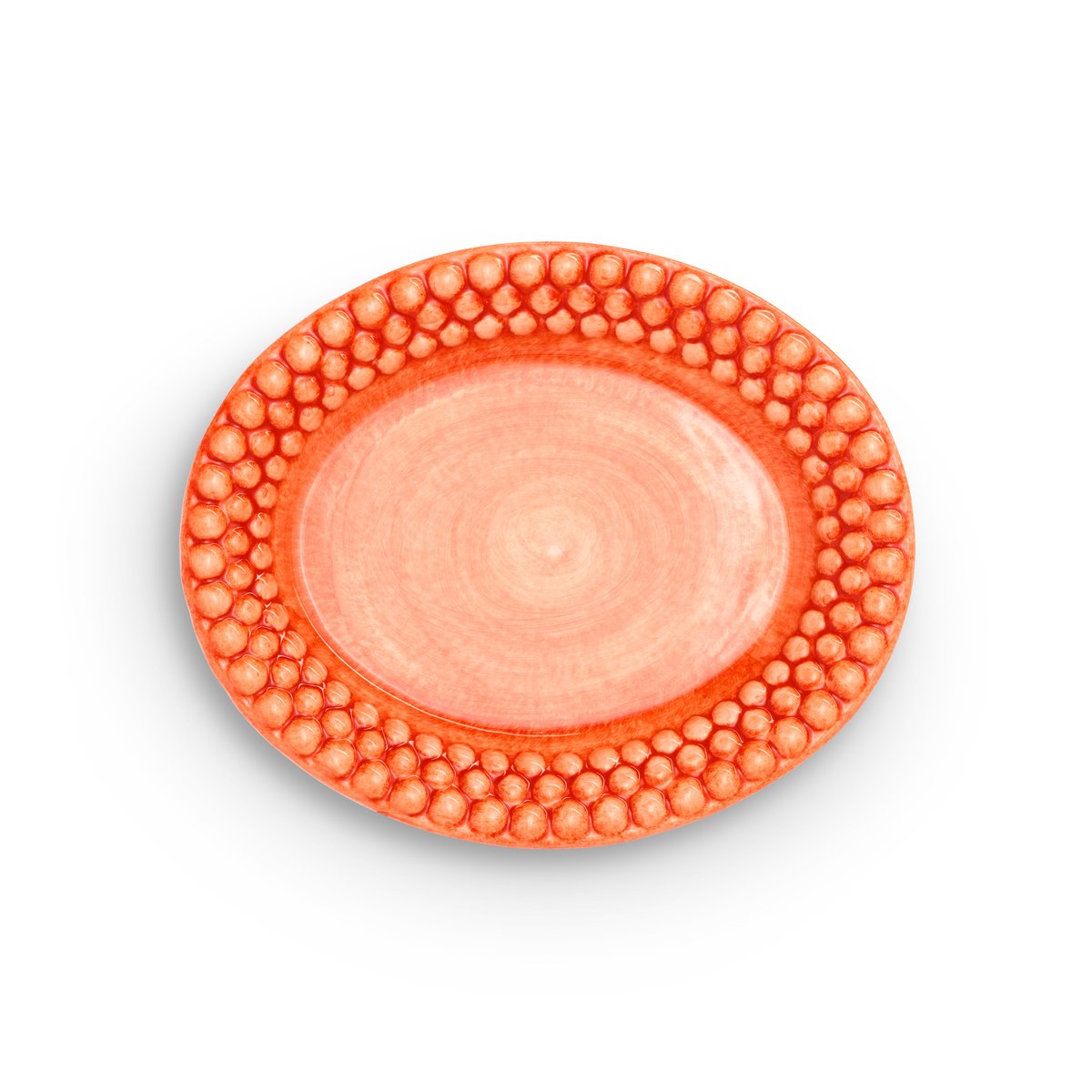 Mateus Bubbles oval tallerken 20 cm Oransje
