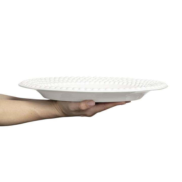 Bubbles ovalt fat 35 cm, Hvit Mateus