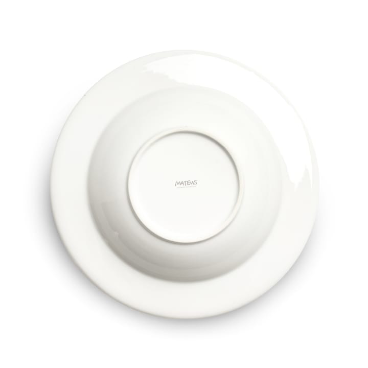Bubbles suppetallerken 25 cm, Hvit Mateus