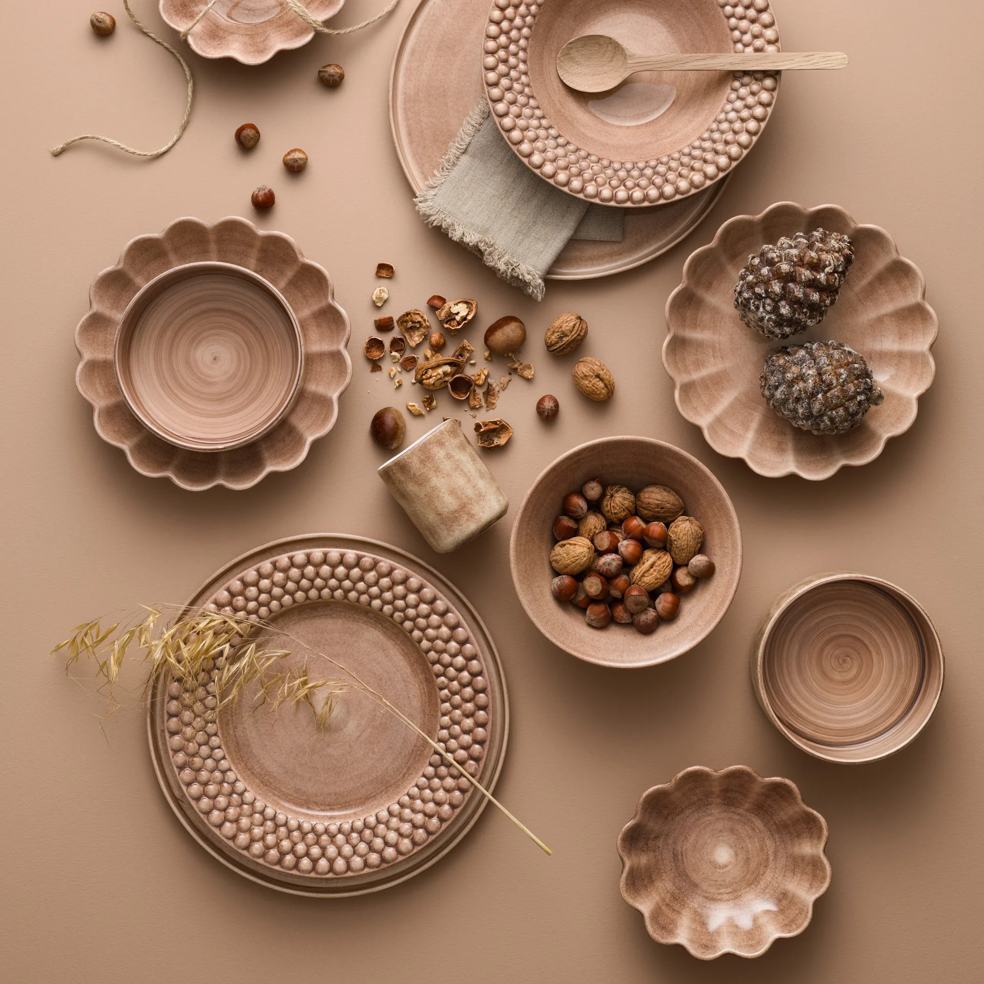 Bubbles tallerken 28 cm, Cinnamon Mateus