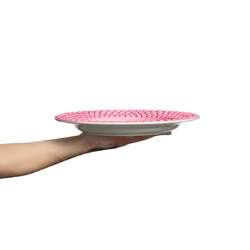 Bubbles tallerken 28 cm - Rosa - Mateus