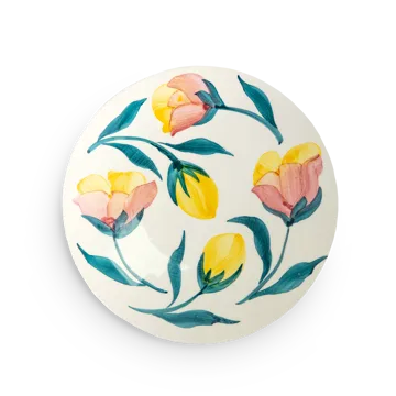 Flowers Tulips asjett Ø20 cm - Hvit - Mateus