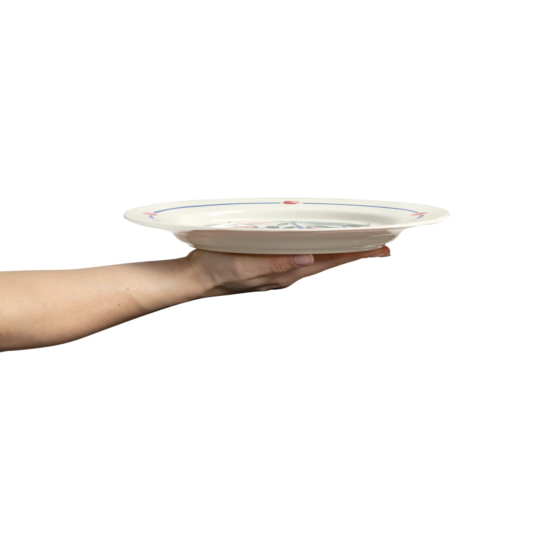 Flowers Water Lilies tallerken Ø28 cm, Hvit Mateus