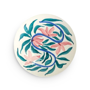 FlowersWater Lilies asjett Ø20 cm - Hvit - Mateus