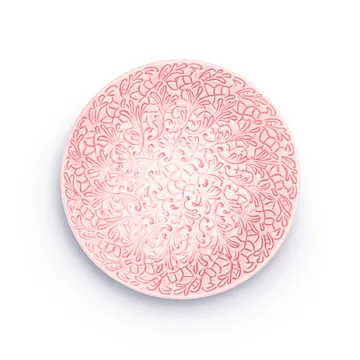 Lace tallerken 20 cm - Lyserosa - Mateus