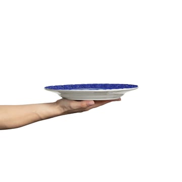 Lace tallerken 25 cm - Blå - Mateus
