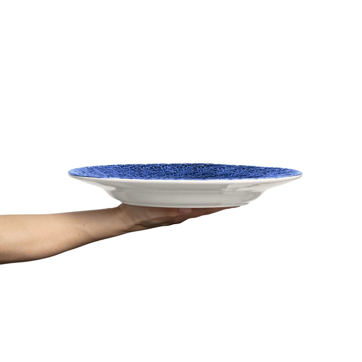 Lace tallerken 32 cm - Blå - Mateus