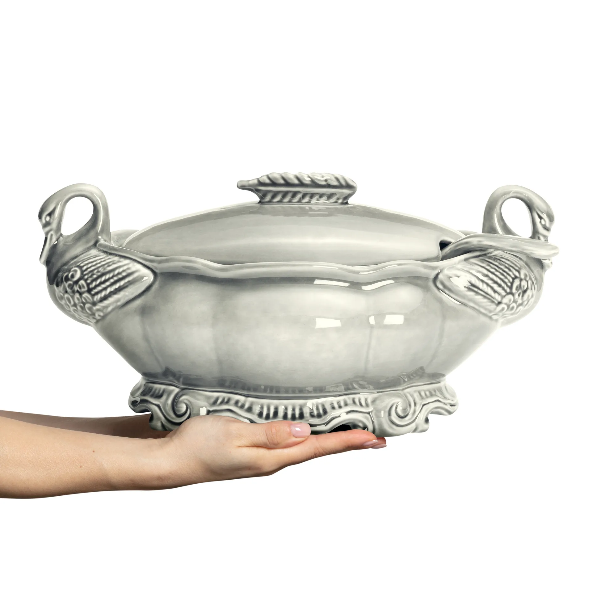 Lace terrin 4,7 liter, Grå Mateus