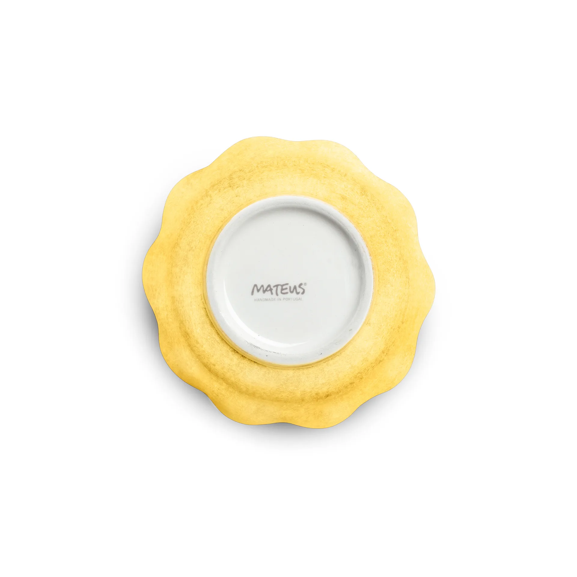 Oyster bolle Ø13 cm, Gul Mateus