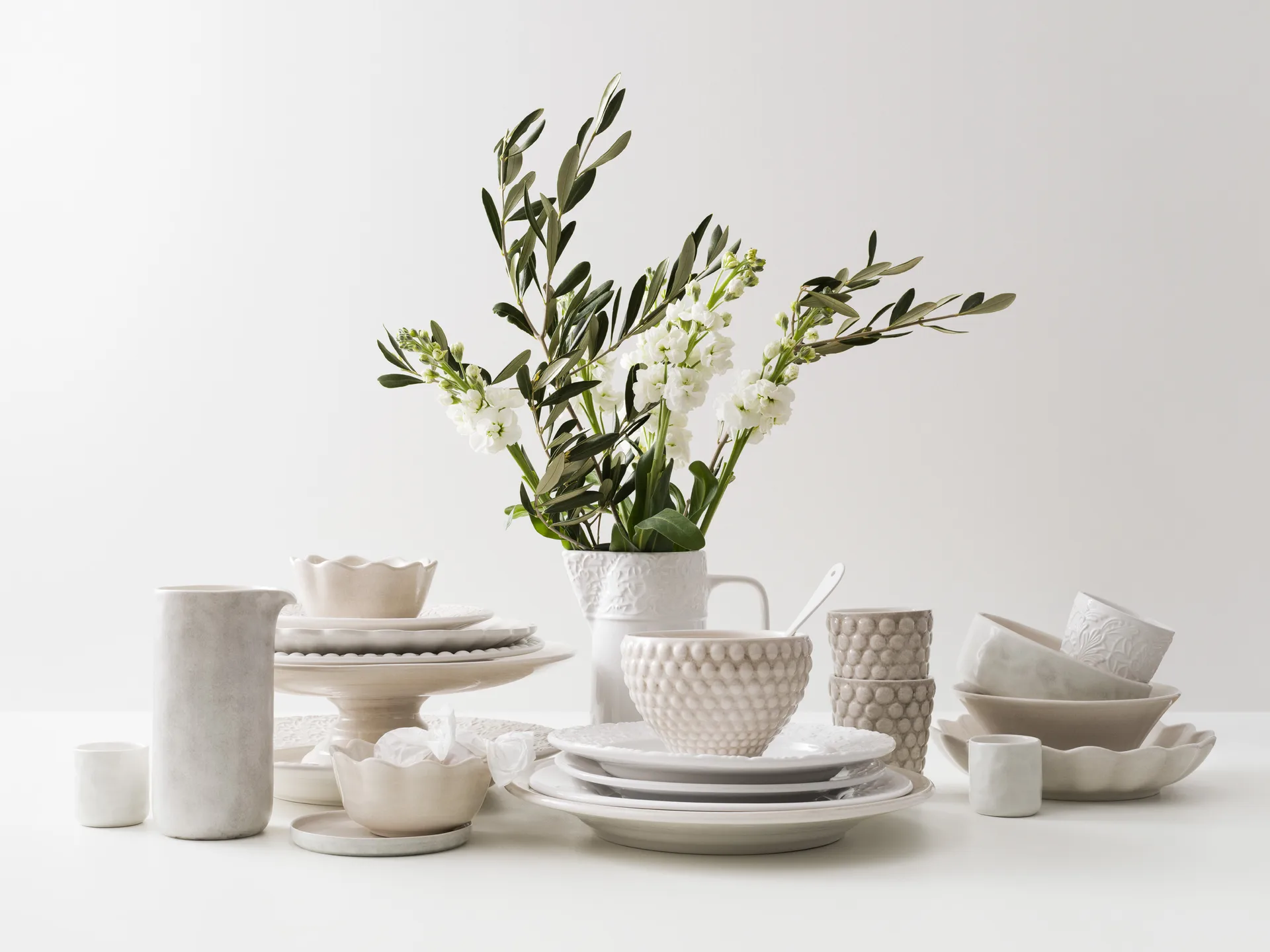 Oyster bolle Ø13 cm, Sand Mateus