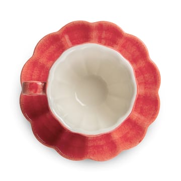 Oyster kopp med fat 25 cl - Rød - Mateus