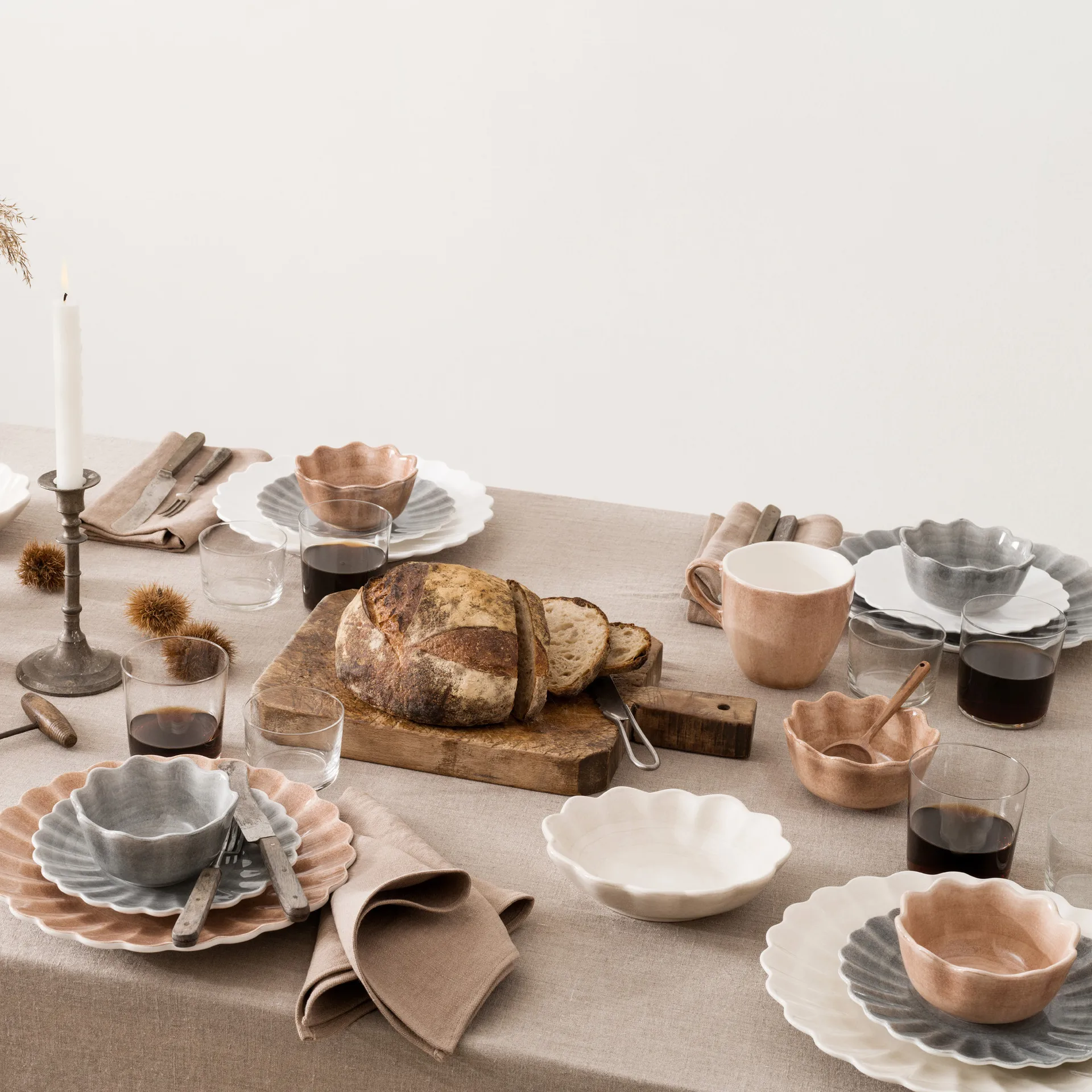 Oyster tallerken 20 cm, Grå Mateus