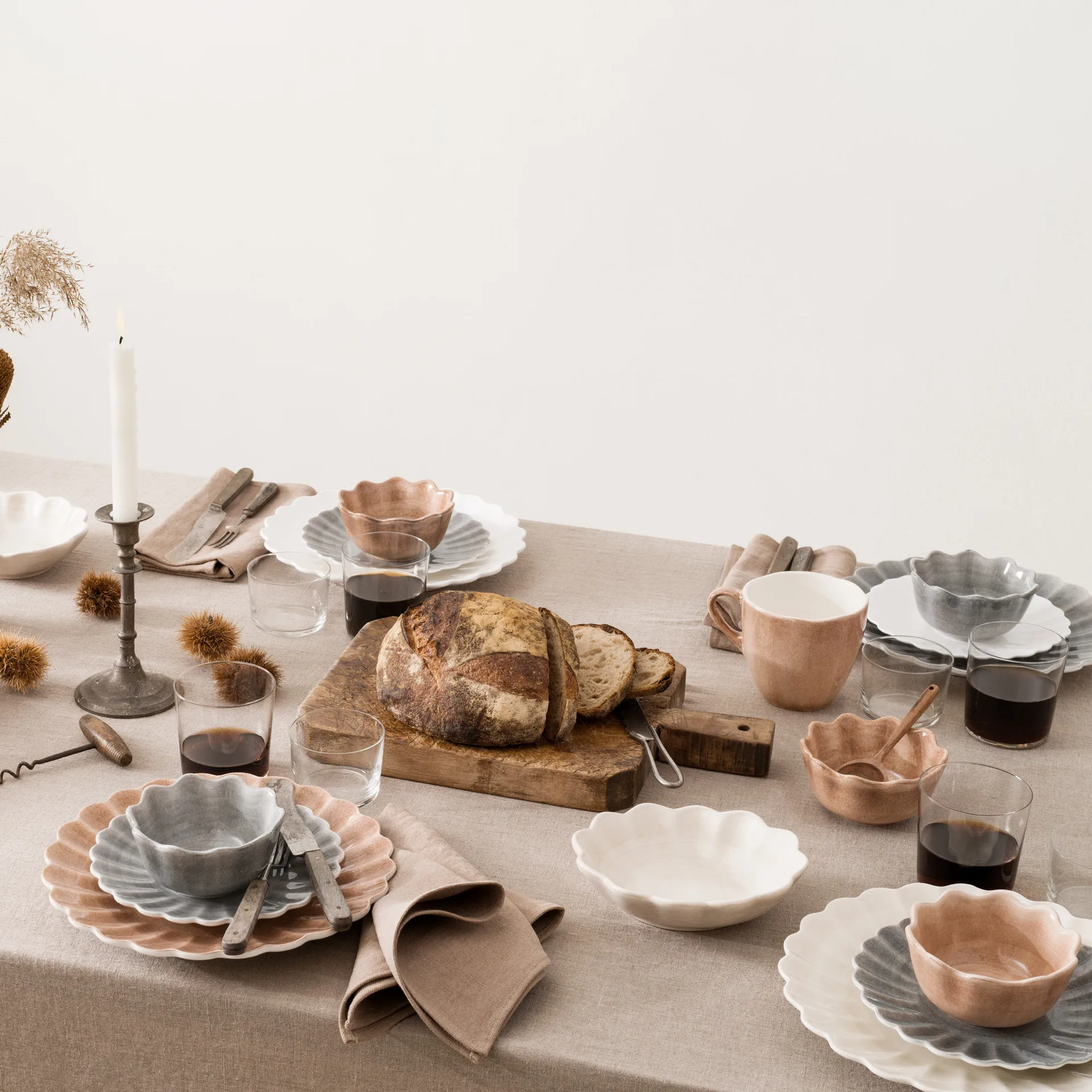 Oyster tallerken 28 cm, Hvit Mateus