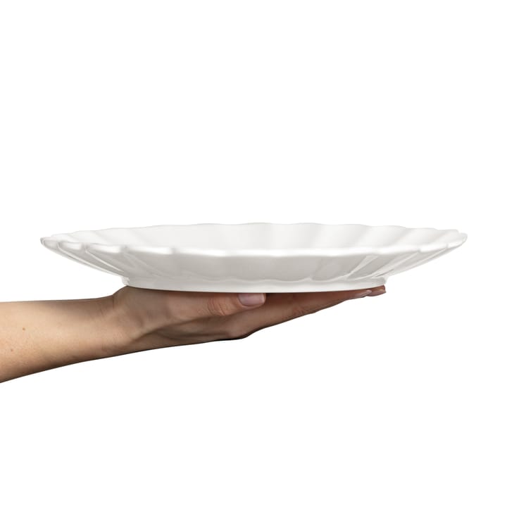 Oyster tallerken 28 cm, Hvit Mateus