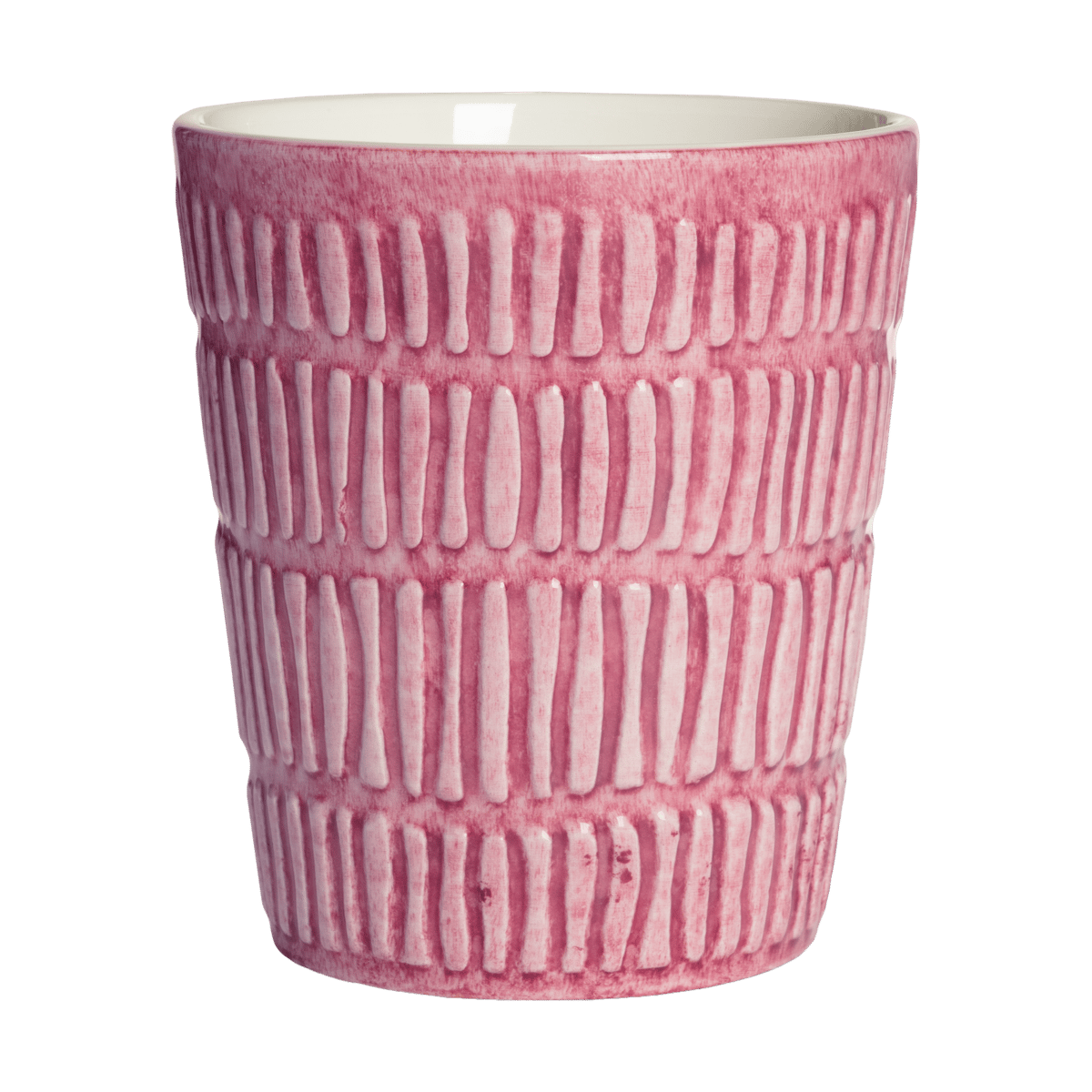 Mateus Stripes krus 30 cl Rosa | Skandinavisk Design | Kaffekopper | Rosa
