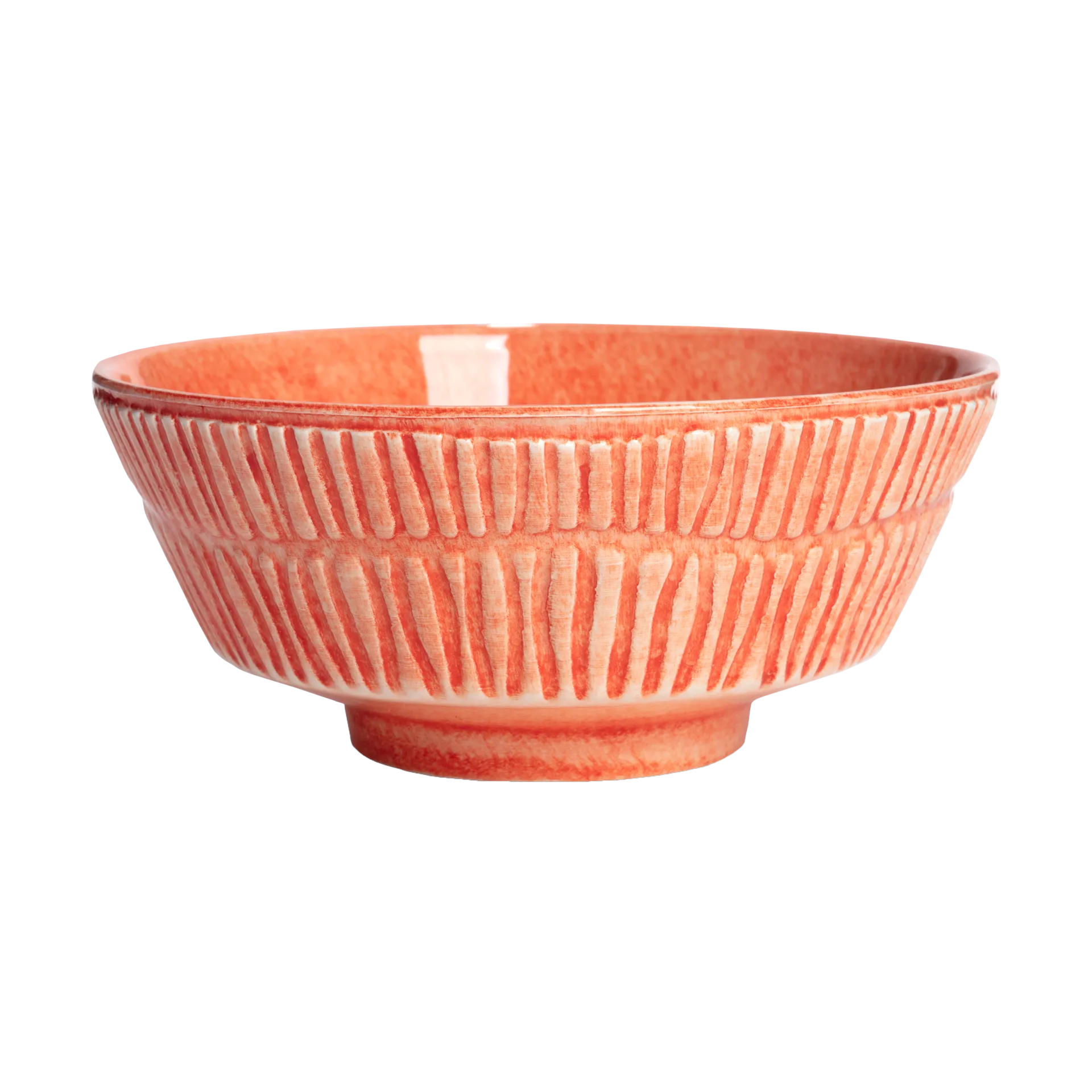 Stripes skål Ø15 cm, Oransje Mateus